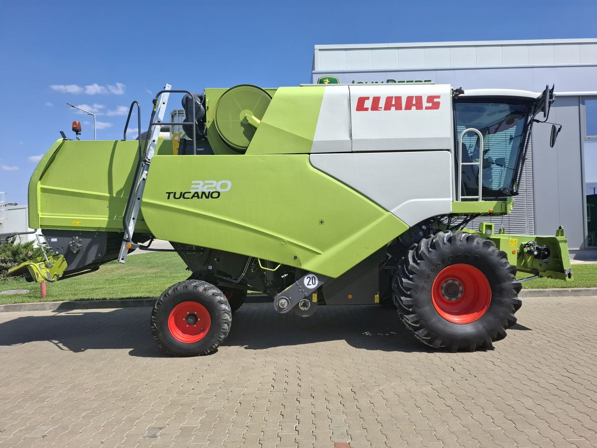 Claas Tucano 320 + Header paioase