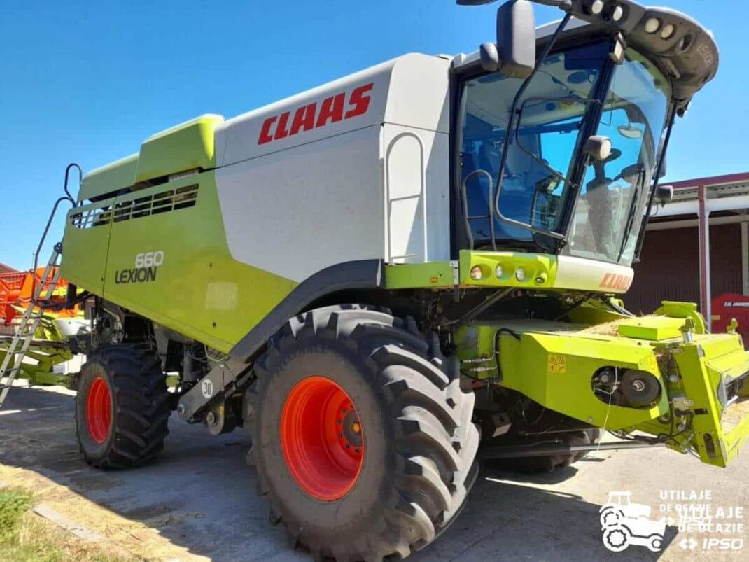Claas Lexion 660 + Header paioase