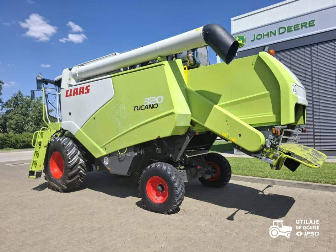 Claas Tucano 320 + Header paioase