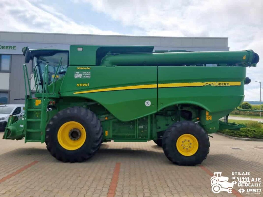 John Deere S670i HM 4x4 + Header paioase