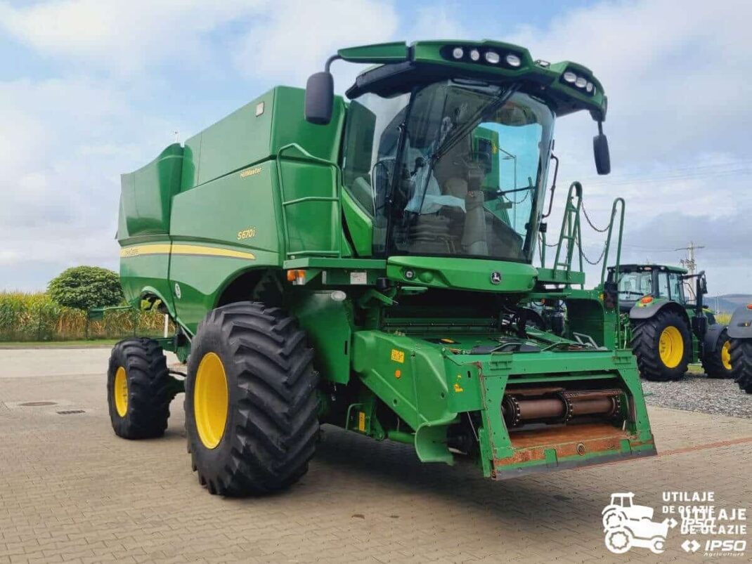 John Deere S670i HM 4x4 + Header paioase
