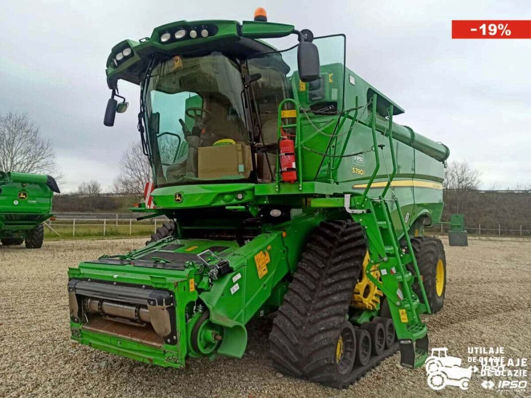 John Deere S790i + Header paioase