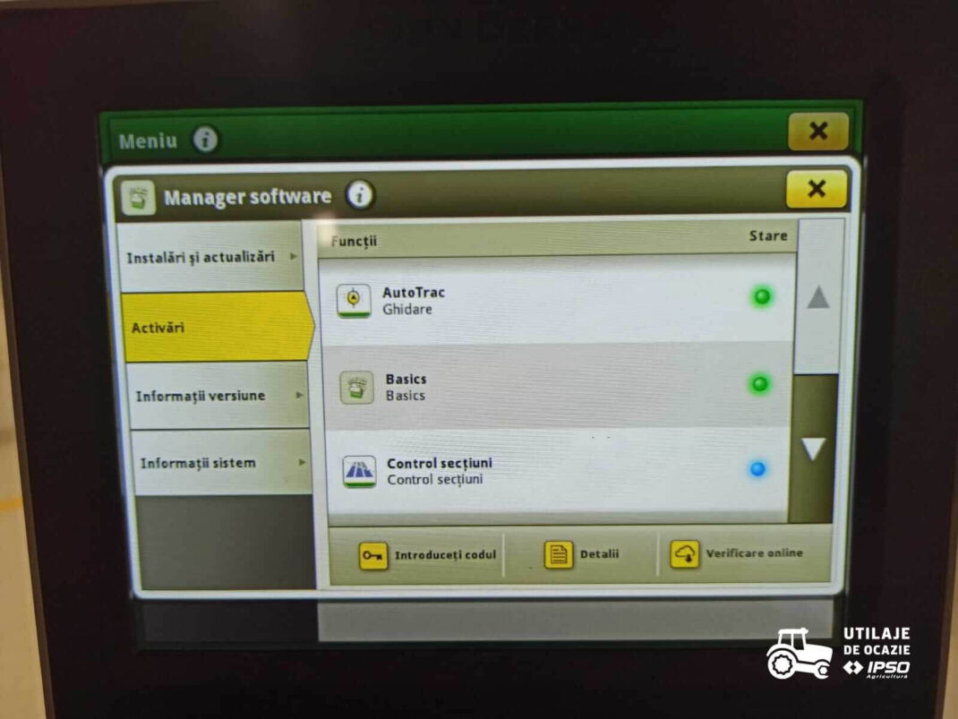 John Deere 6120M + roti inguste