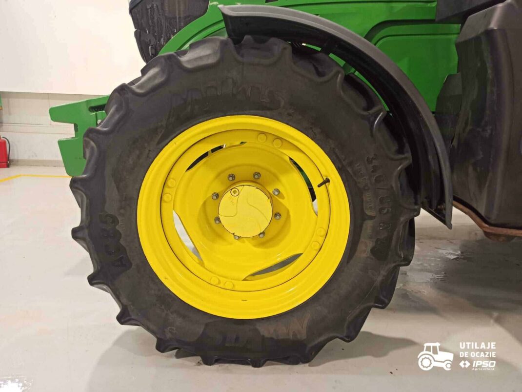 John Deere 6120M + roti inguste