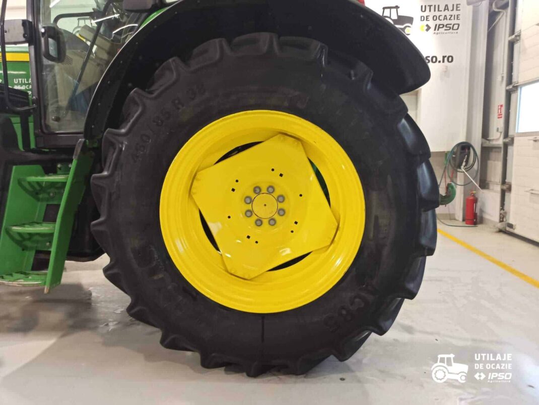 John Deere 6120M + roti inguste
