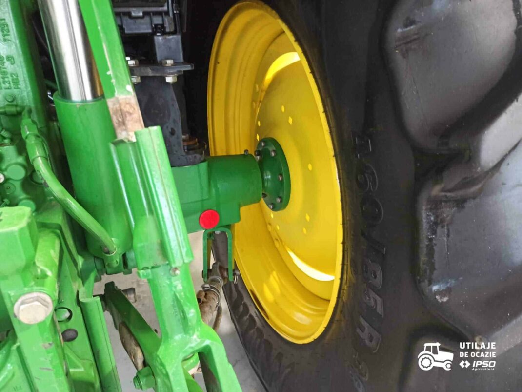 John Deere 6120M + roti inguste