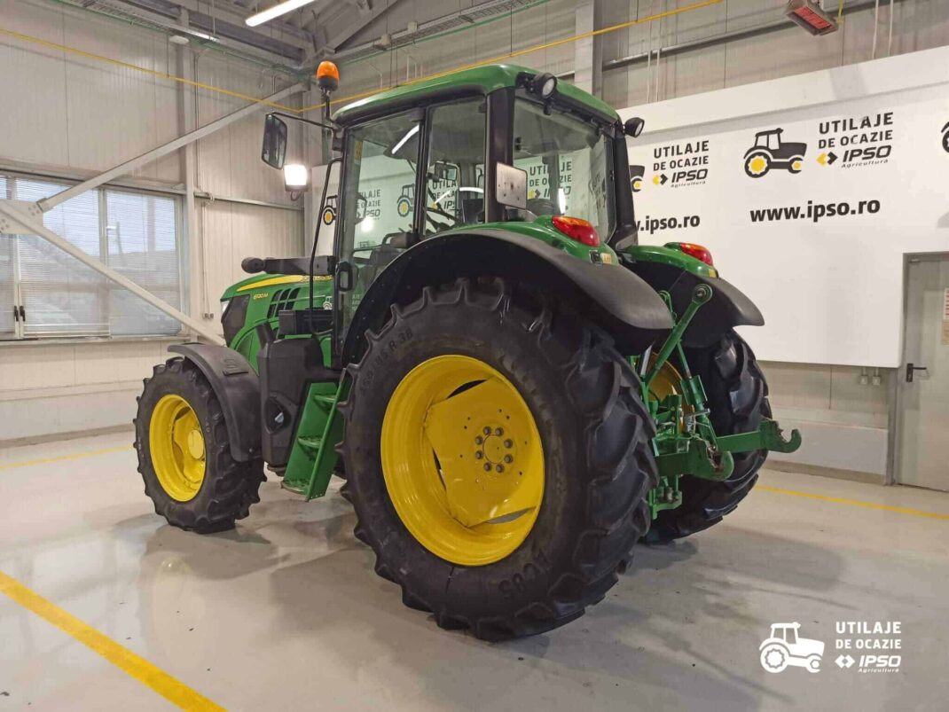 John Deere 6120M + roti inguste