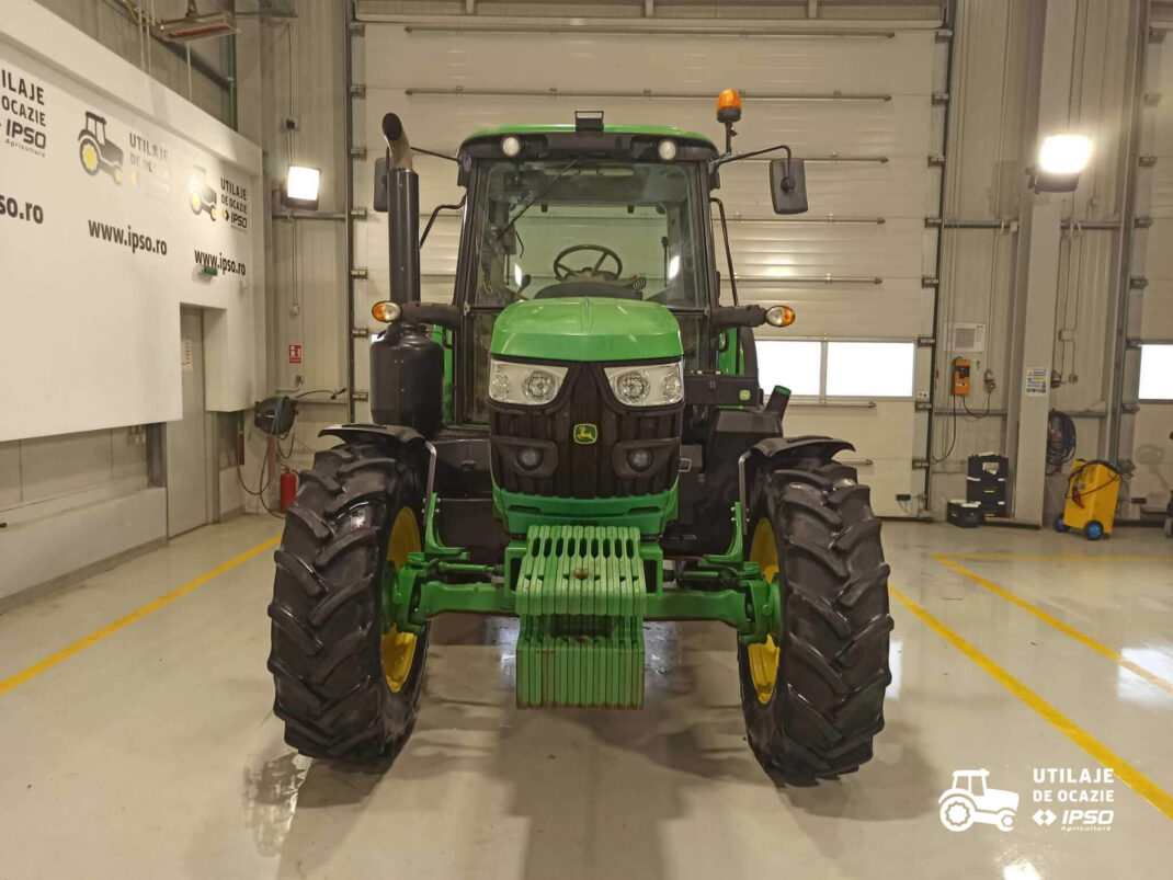 John Deere 6120M + roti inguste