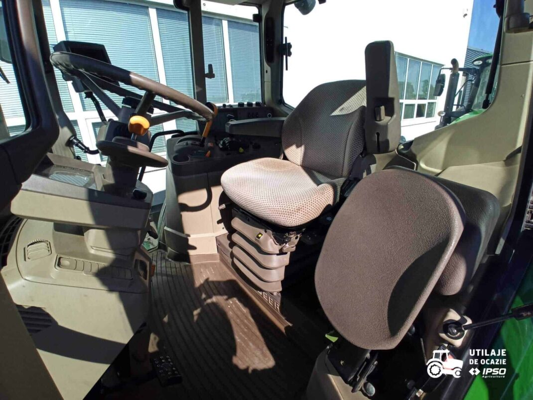 John Deere 6120M + roti inguste