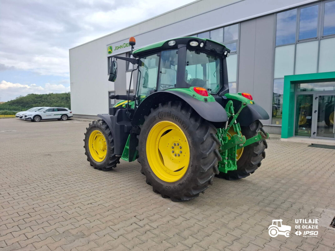 Tractor John Deere 6100M + roti inguste