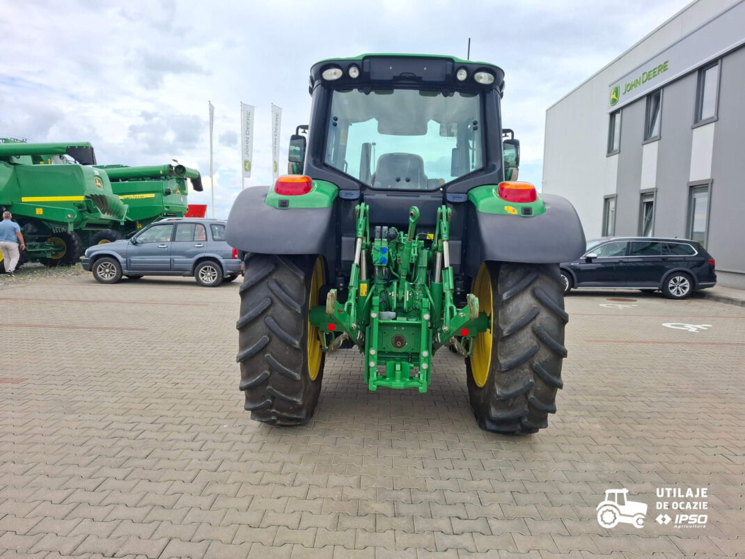 Tractor John Deere 6100M + roti inguste