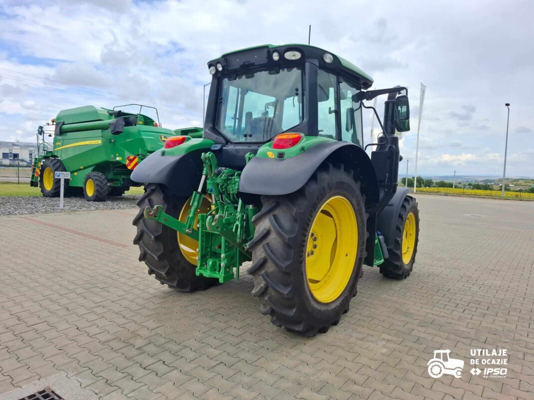 Tractor John Deere 6100M + roti inguste