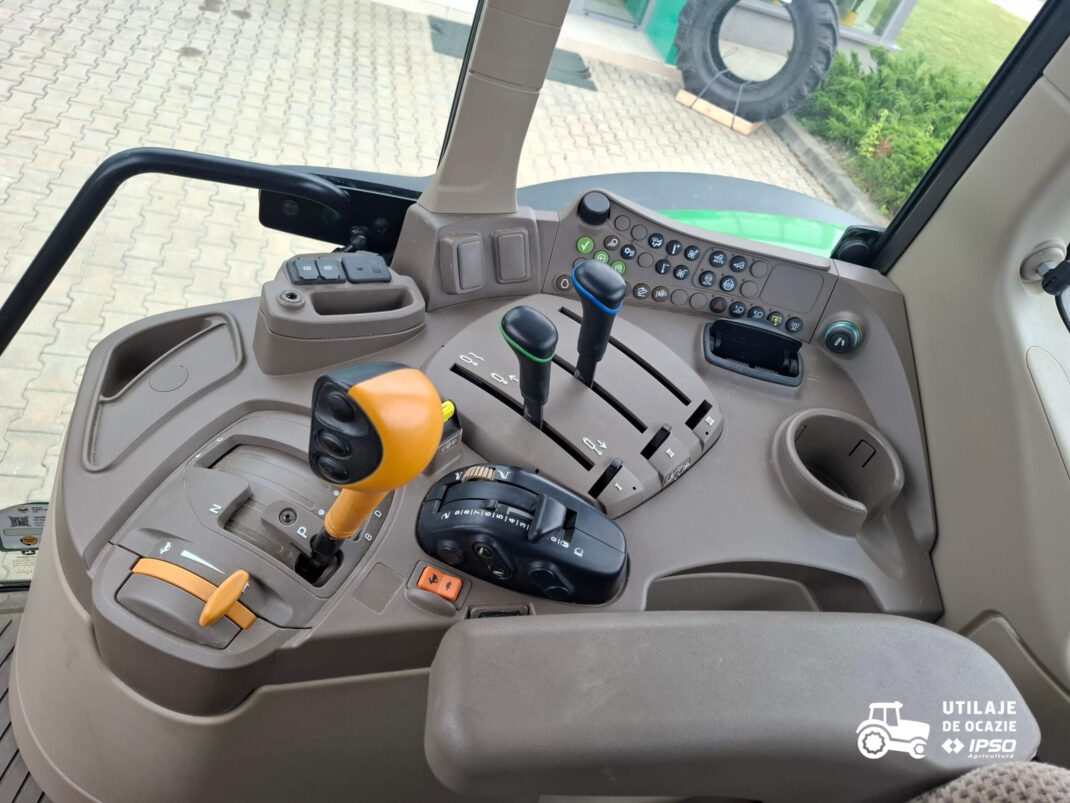 Tractor John Deere 6100M + roti inguste