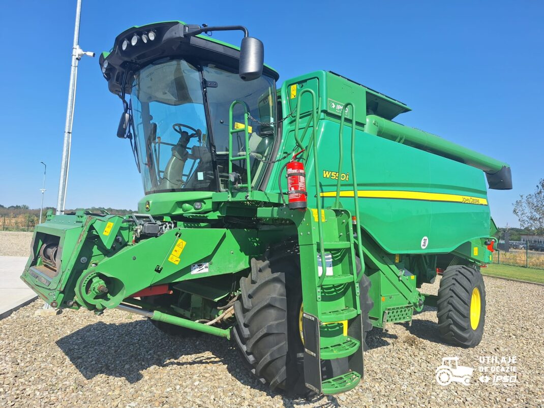 John Deere W550 + Header paioase