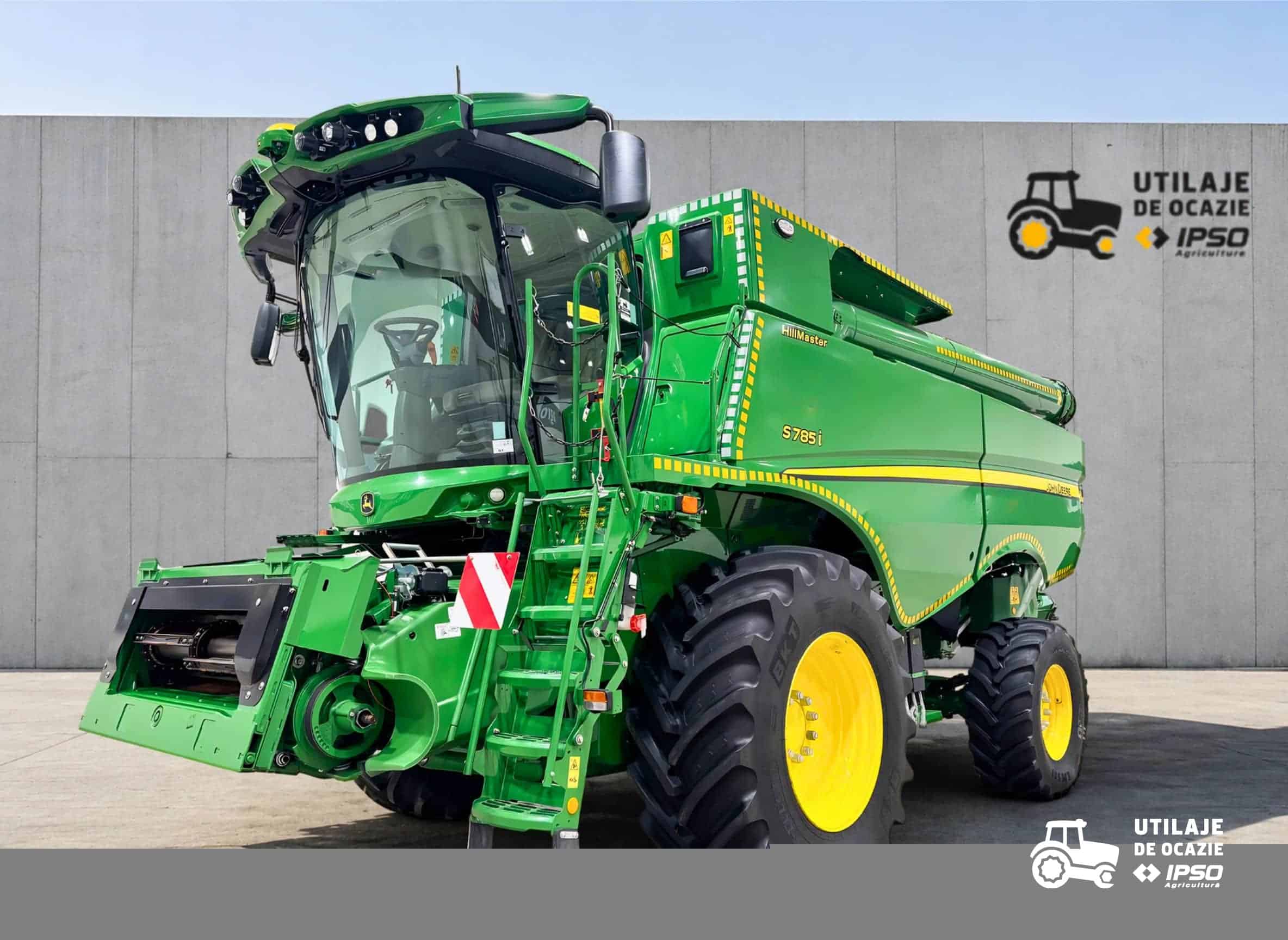 John Deere S785i HM 4x4 + Header paioase