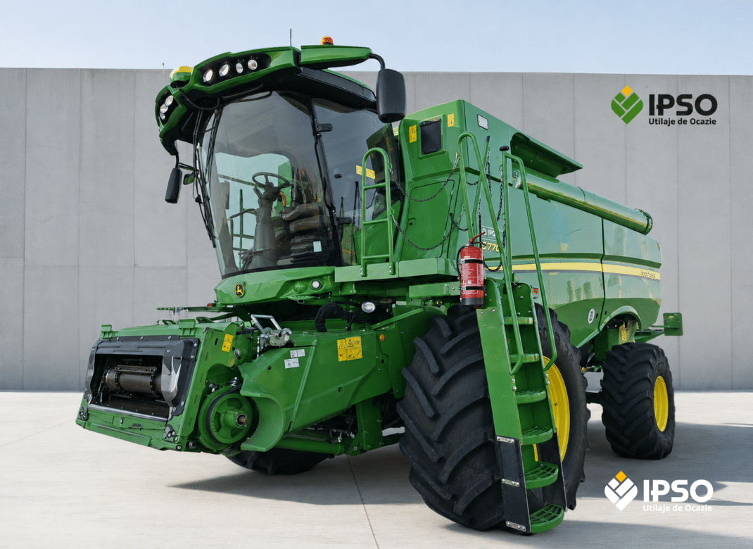 John Deere S770 + Header paioase